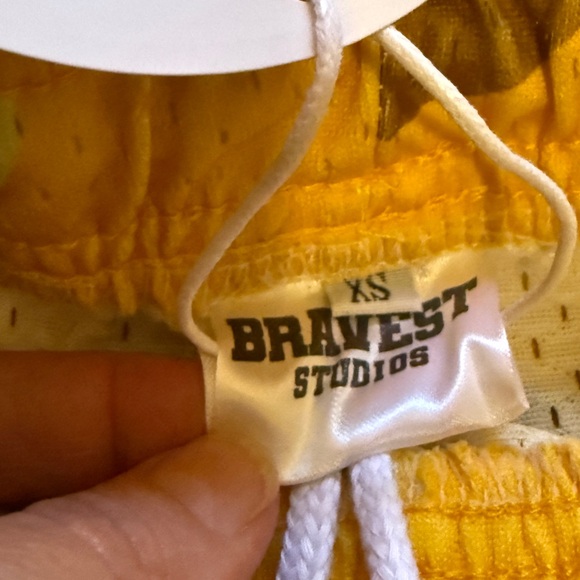 Bravest Studios Yellow and Brown Camo Shorts - Picture 3 of 4